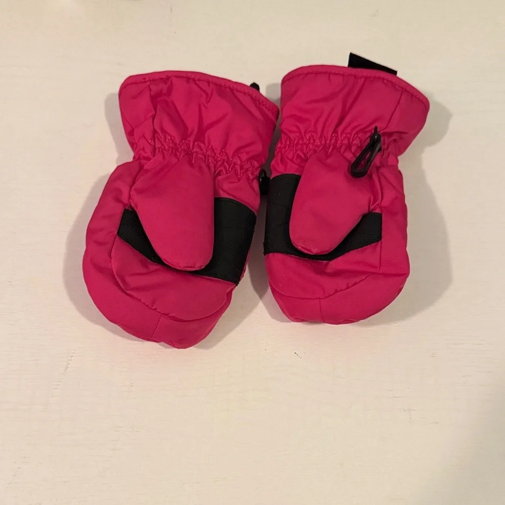 Hotfingers‎ zip n slide Kids Pink Mittens Tots size L (5-6) NWOT